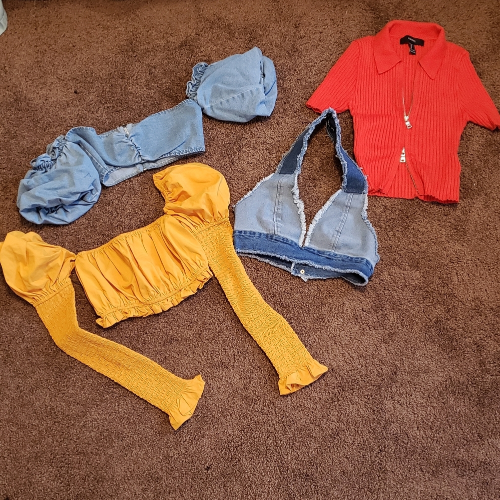 Women crop tops 4 for 1 deal